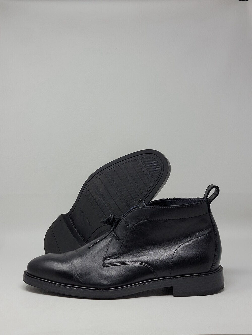 Cole Haan Grand O.S. Men's Size 10M Black Leather WaterProof Chukka Boots C28098